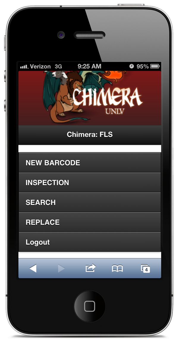 Chimera FLS mobile web app