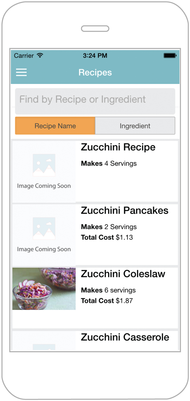 SNAP Cooking app design and development